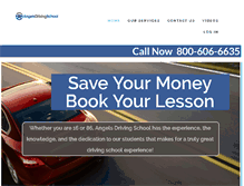 Tablet Screenshot of angelsdrivingschool.com